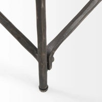 Lorlei Coffee Table White Marble | Gray Iron