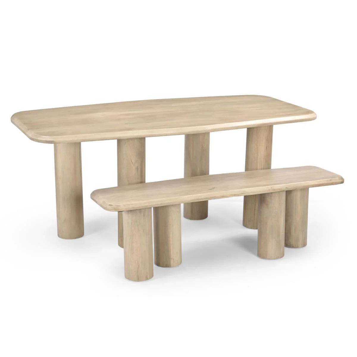 Lotus Mango Wood Dining Table