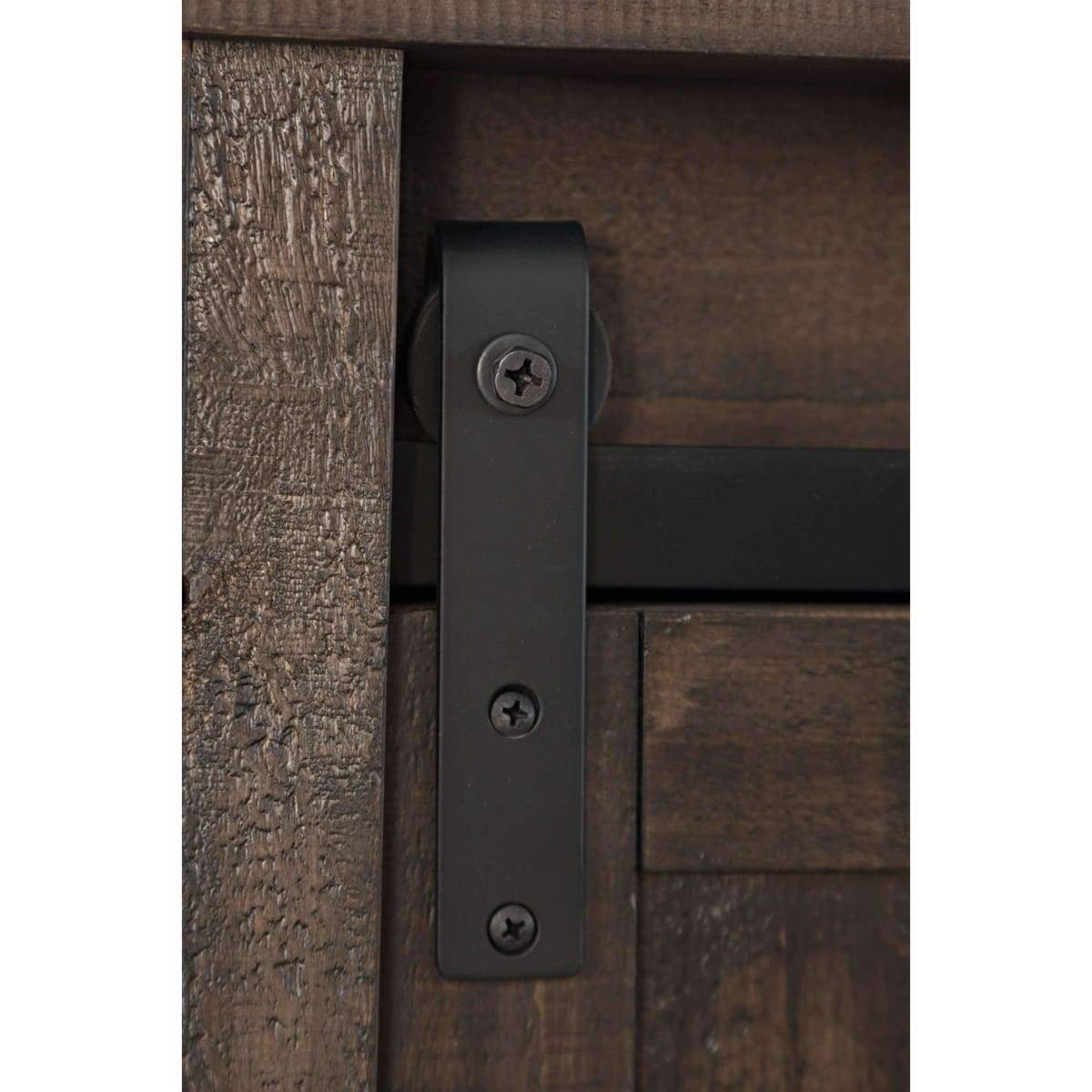 Madison Country Barnwood Barn Door Bed -Brown