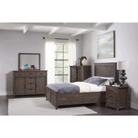 Madison Country Barnwood Panel Bed