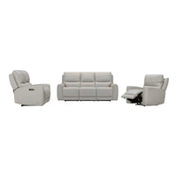 Massimo Leather Power Recliner Loveseat