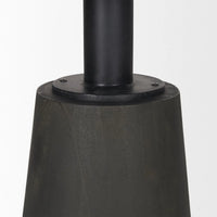 Maxwell Dining Table White Marble | Black Wood