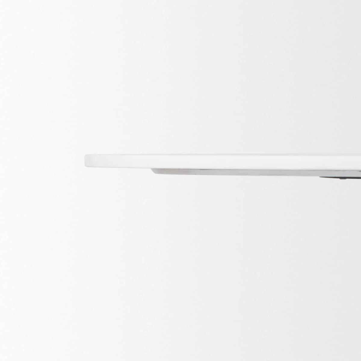 Maxwell Dining Table White Marble | Black Wood