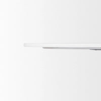 Maxwell Dining Table White Marble | Black Wood