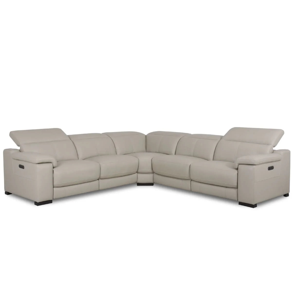 Mia Leather Power Recliner Sectional