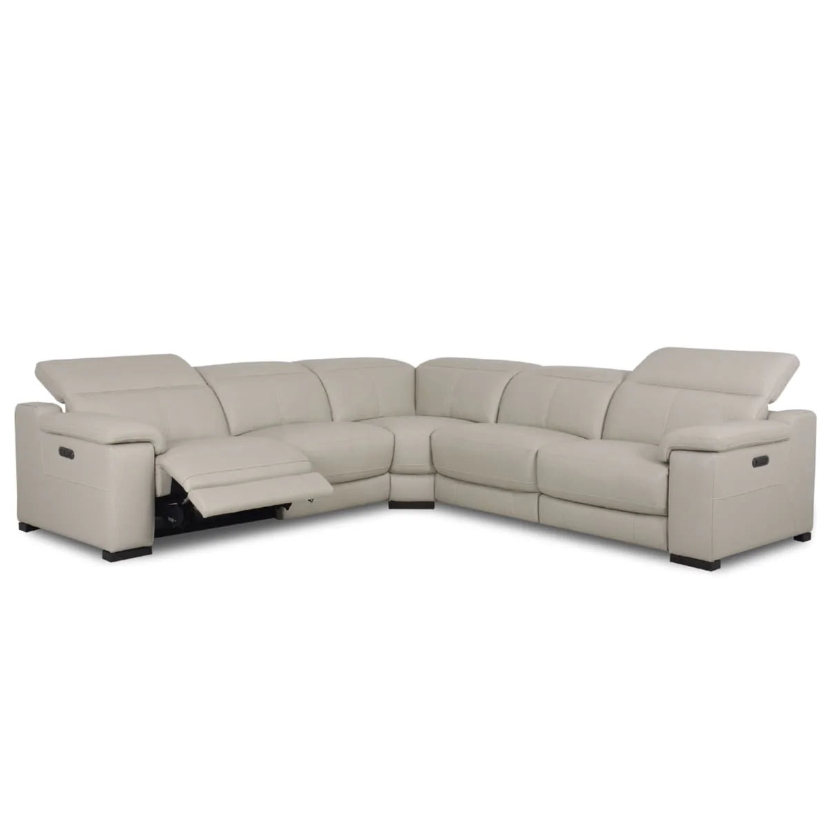 Mia Leather Power Recliner Sectional