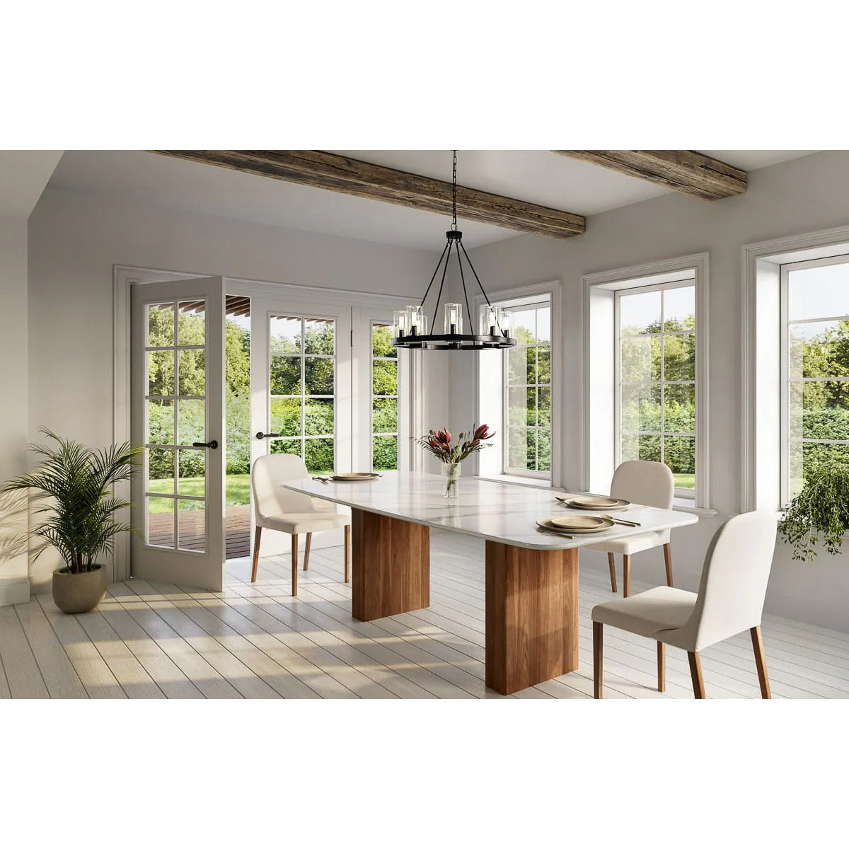 Nathalie Elliptical Porcelain Top Table