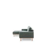 Otter Sectional Left Hand Chaise Green