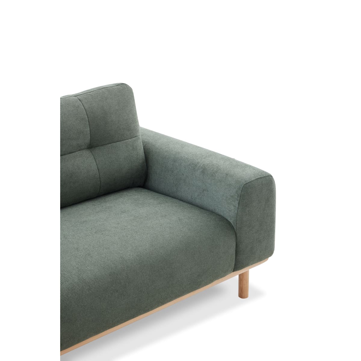 Otter Sectional Left Hand Chaise Green