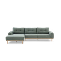 Otter Sectional Left Hand Chaise Green
