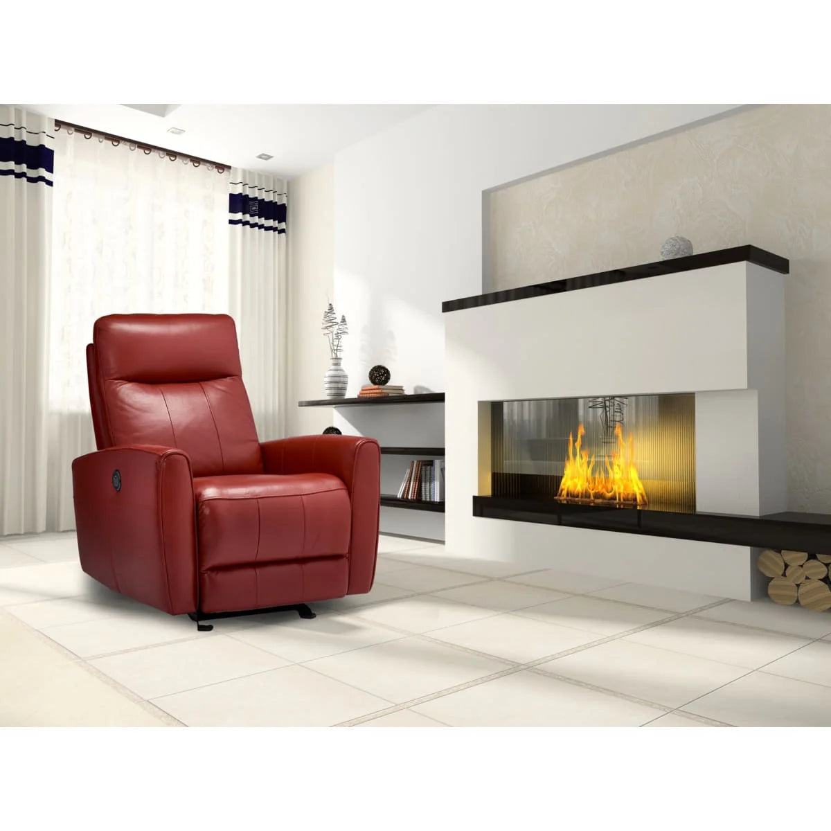 Paris Power Recliner Leather Chair