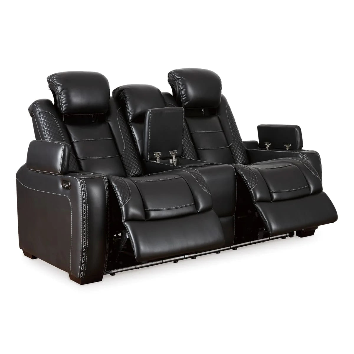 Party Time Power Reclining Loveseat with Console