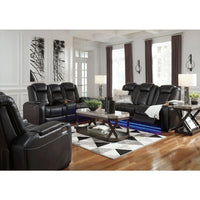 Party Time Power Reclining Loveseat with Console