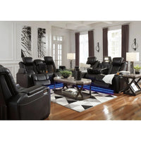Party Time Power Reclining Loveseat with Console