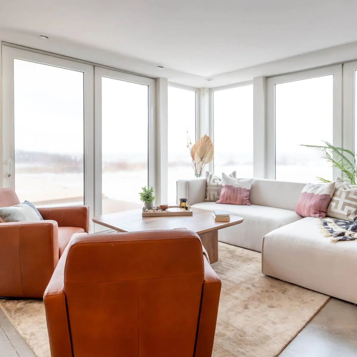 Premium Small Left Modular Sectional W/ Ottoman