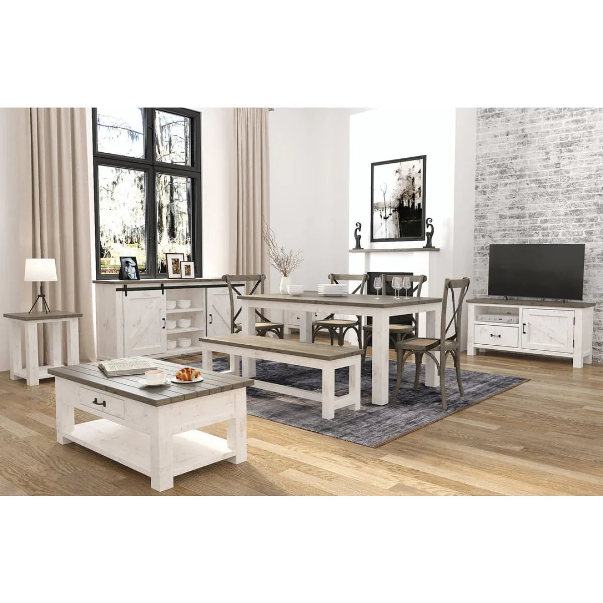 Provence Large Extension Dining Table (71"/86")