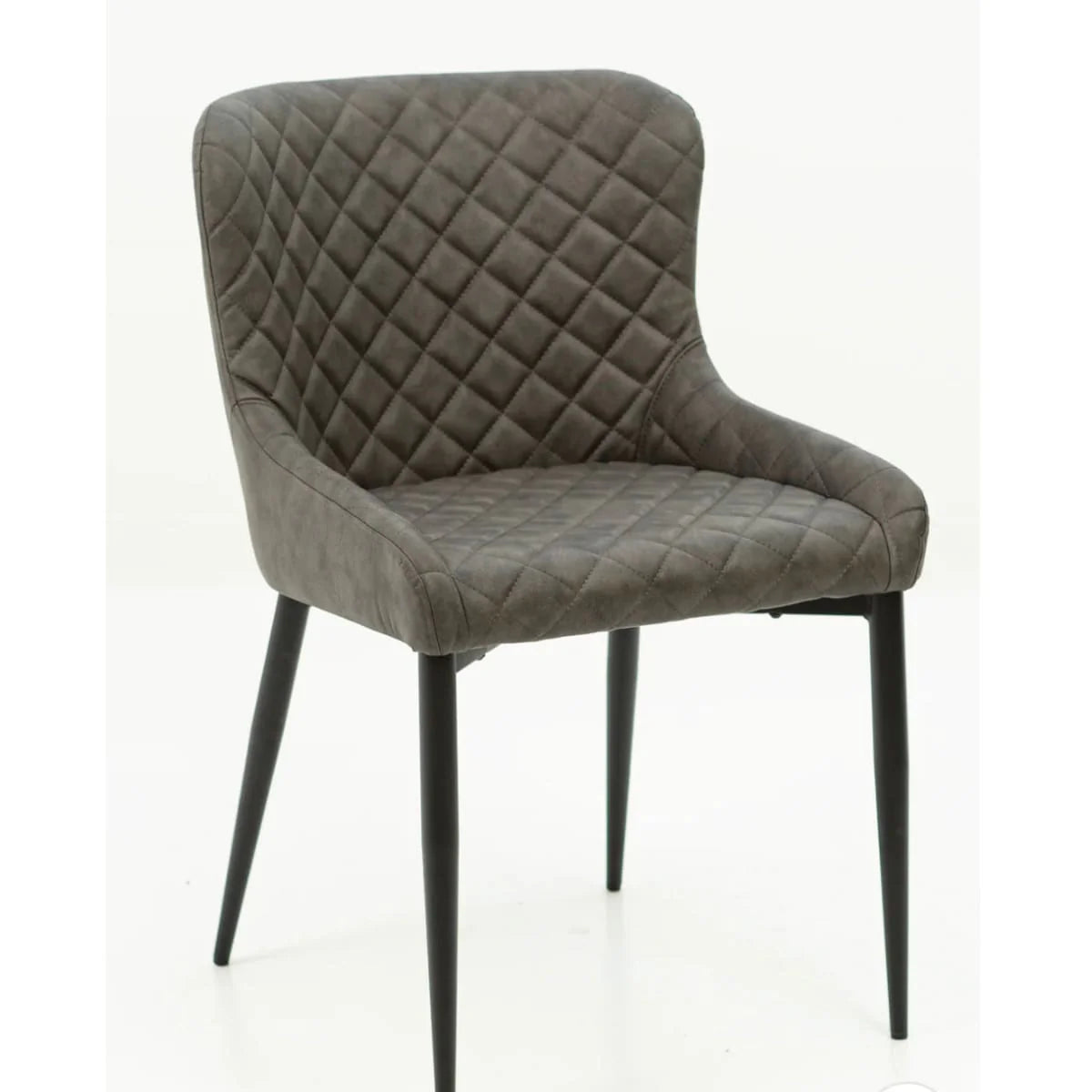 QUINN UPHOLSTERED DINING CHAIR - GREY DC332-Light Grey Cosy-11