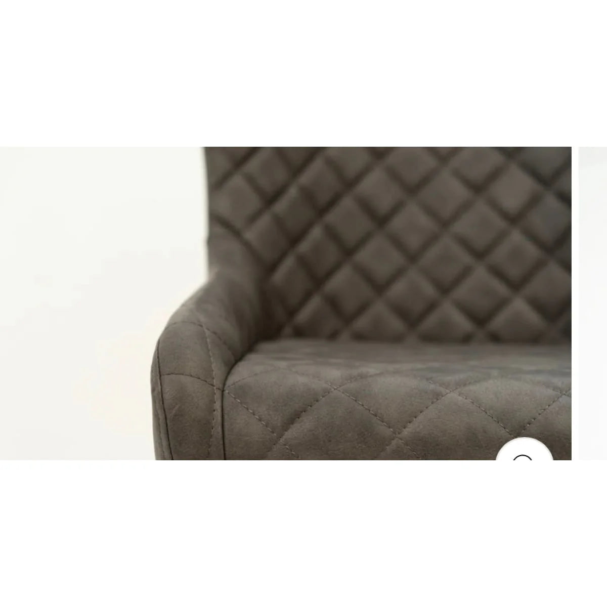 QUINN UPHOLSTERED DINING CHAIR - GREY DC332-Light Grey Cosy-11