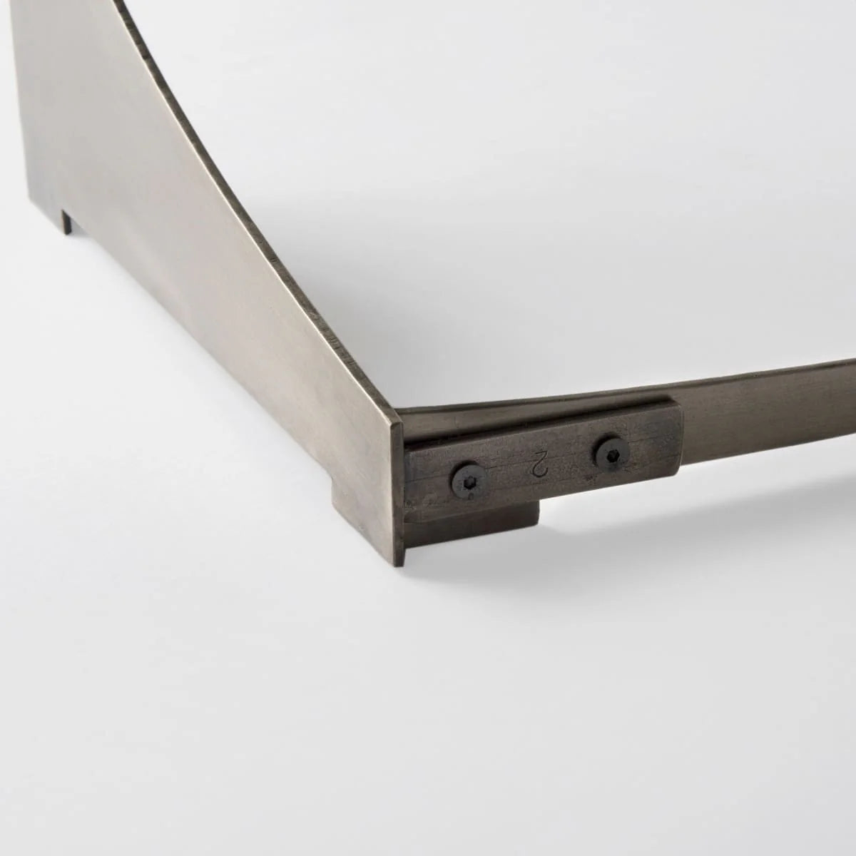 Reinhold Round Coffee Table Black Marble | Nickel Metal | Round