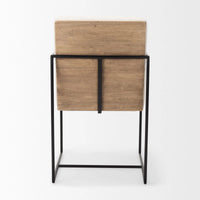 Stamford Upholstered Dining Chair Beige Fabric | Black Metal | Armed