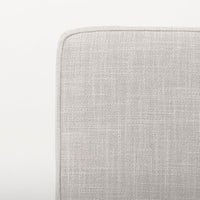 Stamford Upholstered Dining Chair Beige Fabric| Black Metal | Armless