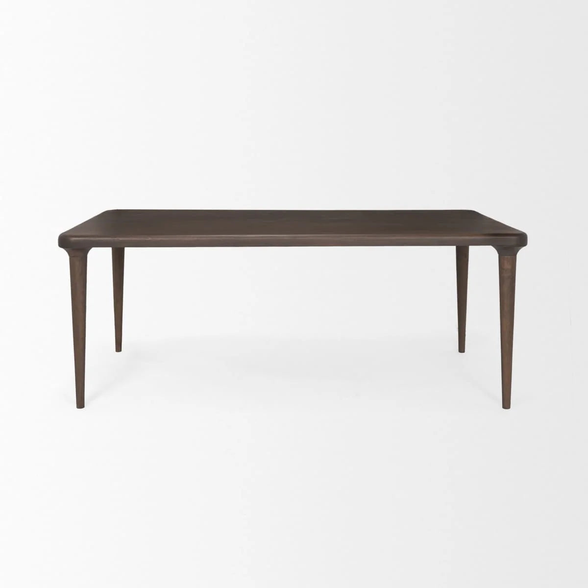Suvan Dining Table Medium-Dark Brown Wood | 72"
