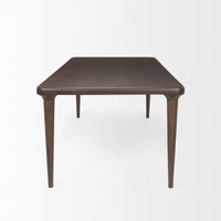 Suvan Dining Table Medium-Dark Brown Wood | 72"