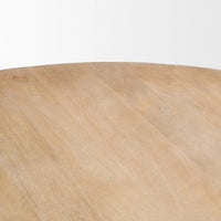 Terra Round Dining Table Light Brown Wood
