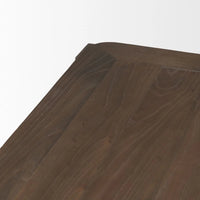 Teva Dining Table Dark Brown Wood