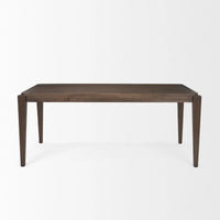 Teva Dining Table Dark Brown Wood