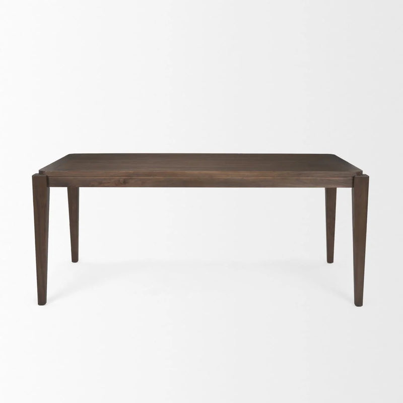 Teva Dining Table Dark Brown Wood