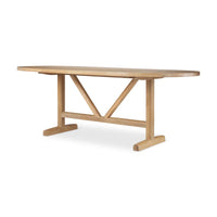 Viktor Dining Table Light Brown Wood | 84L