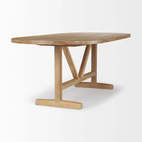 Viktor Dining Table Light Brown Wood | 84L