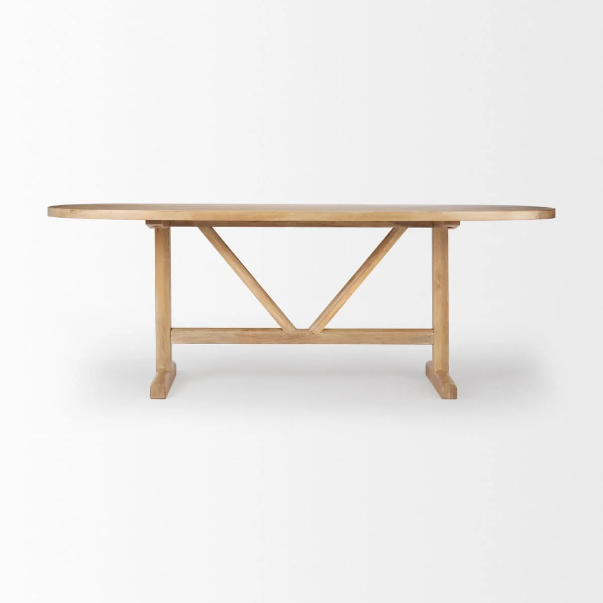 Viktor Dining Table Light Brown Wood | 84L