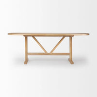 Viktor Dining Table Light Brown Wood | 84L