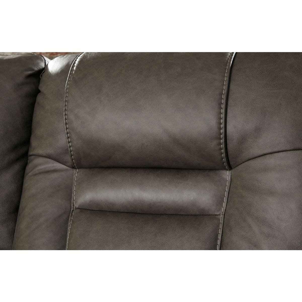 Wurstrow Smoke Power Reclining Loveseat with Console