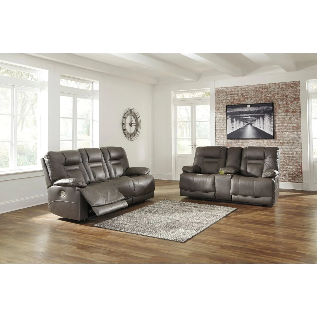 Wurstrow Smoke Power Reclining Sofa