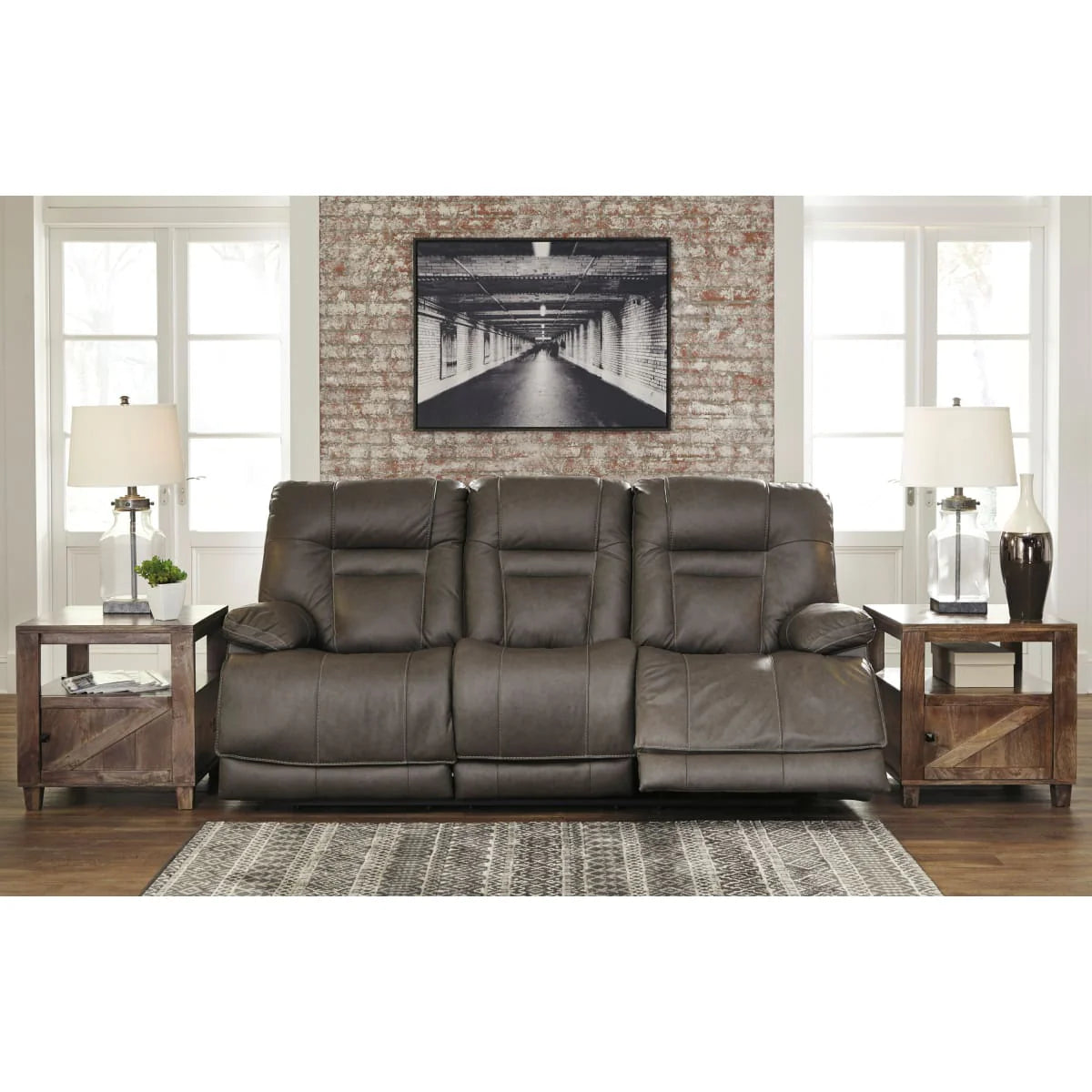 Wurstrow Smoke Power Reclining Sofa