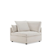 Zoe 5 Piece Modular Sectional | Cream Fabric